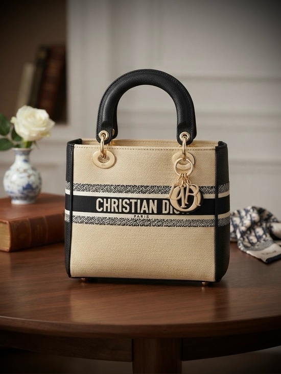 Boutique Handbags - Dior Bag W/ Both Gold Chain & Guitar Strap